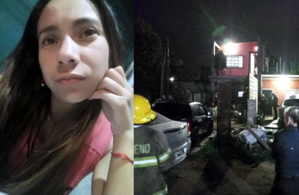 Nilda Rosa González Ojeda y la vivienda donde ocurrió el femicidio.