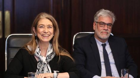La subsecretaria de Comercio Interior, en una de las últimas reuniones junto a su ahora ex jefe, Roberto Feletti.