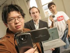 Los tres fundadores de YouTube: Steve Chen, Chad Hurley y Jawed Karim