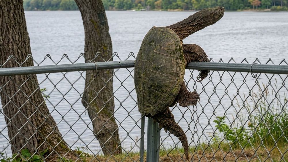 Imagen de ilustración de una tortuga escapando.