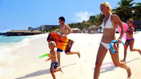 Aruba: familia feliz