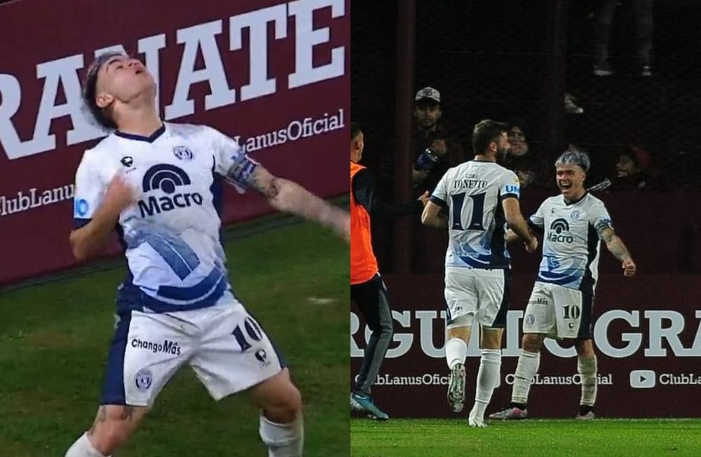 Golazo y festejo de Matías Reali