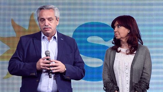 El presidente de la Nación, Alberto Fernández, y la vicepresidente, Cristina Fernández, en las horas posteriores al reconocimiento de la derrota en las PASO 2021.