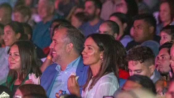Stevanato disfrutó la Vendimia junto al público. Foto: Prensa Maipú