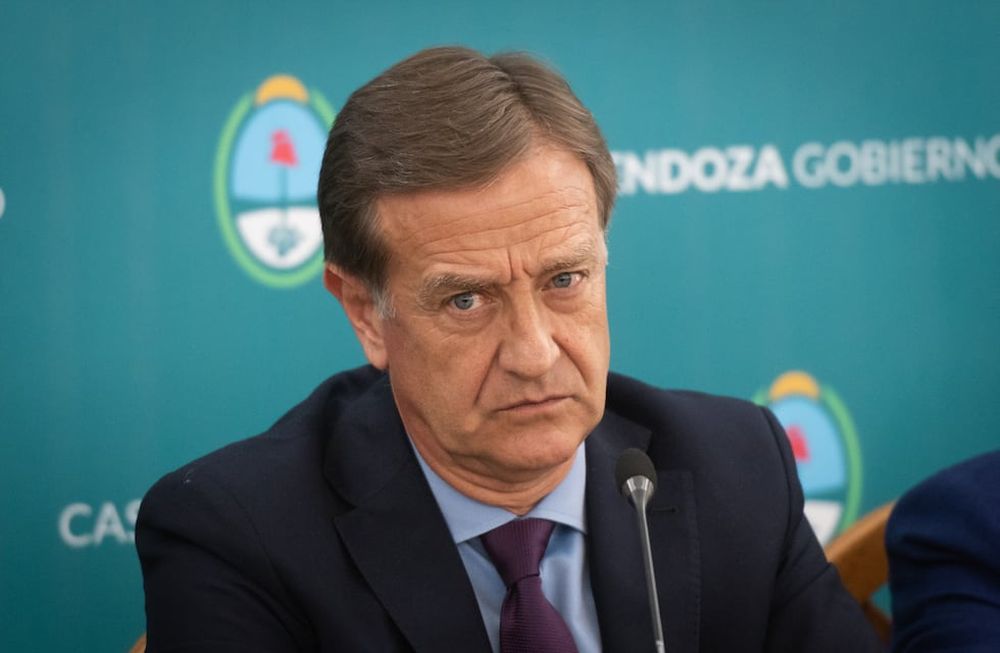 El gobernador de Mendoza Rodolfo Suárez anunció que se construirá El Baqueano con los fondos de Portezuelo del VientoFoto: Ignacio Blanco / Los Andes