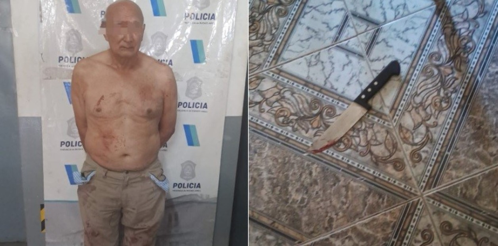 ÁngelGaleano Orue (77) le confesó a la Policía que acababa de cometer el atroz femicidio conun cuchillo de cocina.