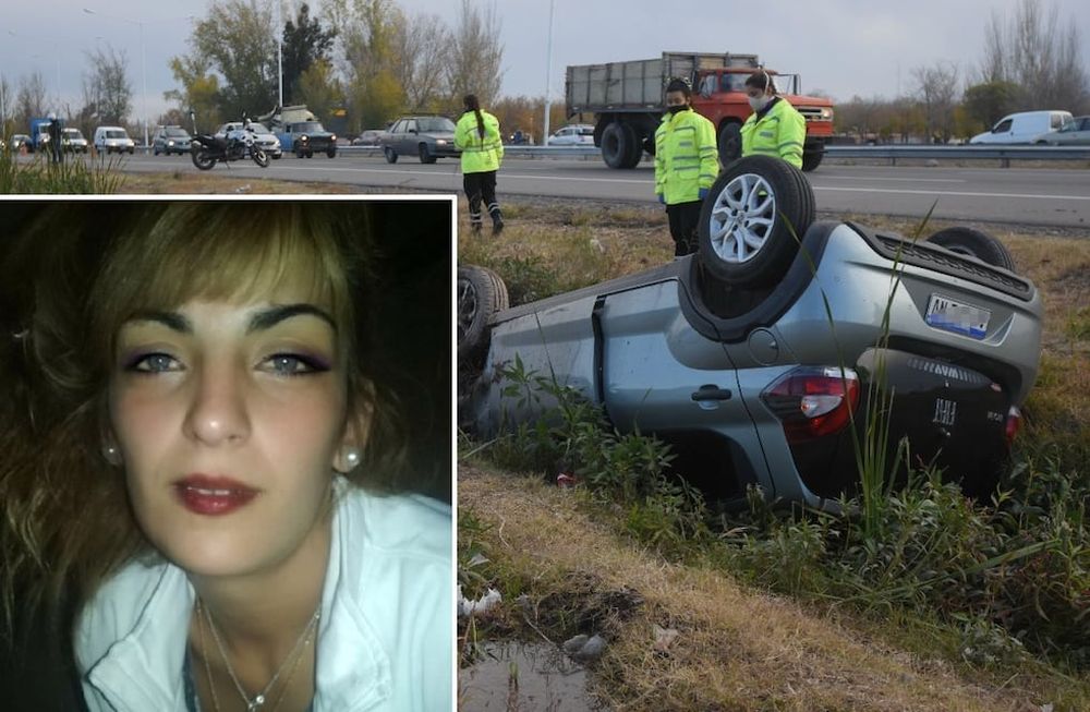 Trágica coincidencia. El 8 de junio pasado, Lucas Carrión fue atropellado cuando cruzaba el Acceso Sur, a la altura de Rawson. Su hermana Gisela (izquierda) murió allí  40 días después. Foto: José Gutiérrez / Los Andes