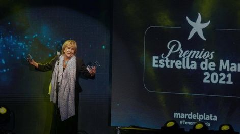 Virginia Lago se llevó el premio Estrella de Mar de Oro