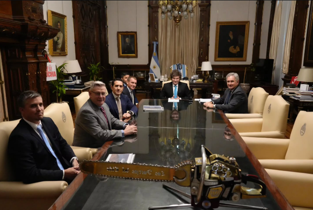 El presidente Javier Milei recibió a directivos de Vicuña Corp. para repasar el estado de avance y las inversiones previstas en el proyecto de cobre en San Juan
