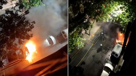Ataque de quemacoches en Ciudad de Buenos Aires.