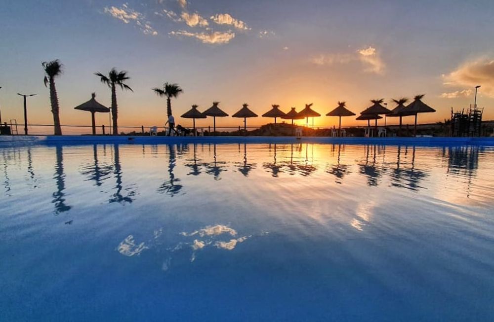 Las tres piletas de Luján Playa El Carrizal fueron acondicionadas de cara a la tercera temporada del balneario. Foto: Prensa Municipalidad de Luján de Cuyo.