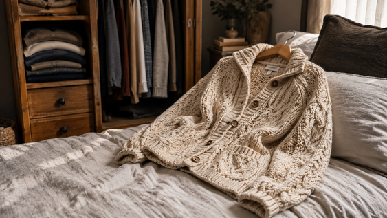 revisa los placards de tu casa: el cardigan tejido de los anos 90 vuelve a ser tendencia este invierno 2026
