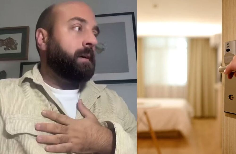 “¿Te imaginas encontrarte con un desconocido a medianoche, desnudo, en la habitación de tu hotel? Porque eso me pasó a mí, introduce el periodista en su video. Foto: Captura video / Pexels.