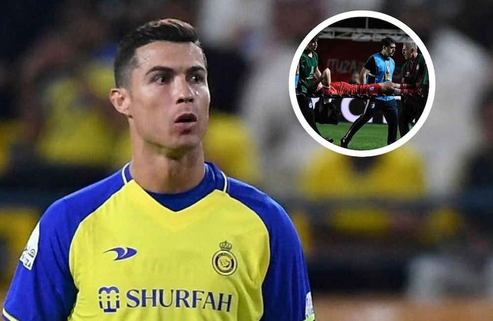 Cristiano Ronaldo y un emotivo gesto haca Luciano Cheche Sánchez.
