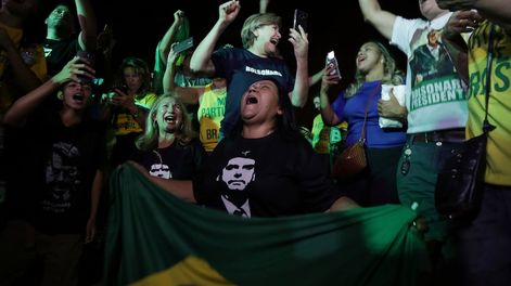 Bolsonaro sacó 17 puntos de ventaja, pero habrá balotaje con Haddad en Brasil