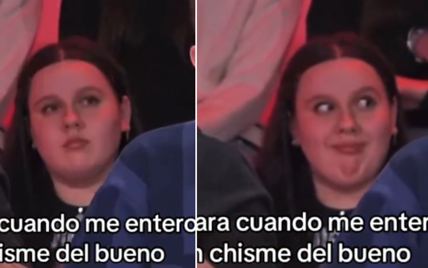 Viral: fue a LAM como espectadora, escuchó un chisme y no pudo disimular su reacción