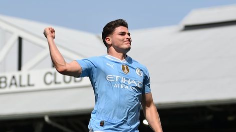 Julián Álvarez marcó el 4 a 0 contra el Fulham