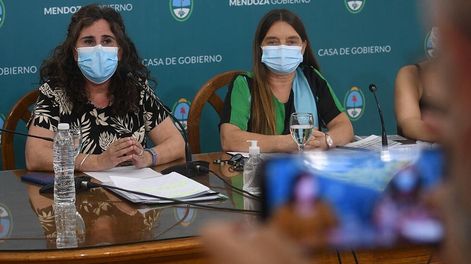 Los Andes | La ministra de Salud, Desarrollo Social y Deportes, Ana María Nadal, realizó una conferencia de prensa sobre el tema Covid 19. Foto: José Gutierrez / Los Andes