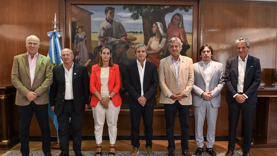 Luis Caputo se reunió con los integrantes de la Mesa de Enlace.&nbsp;