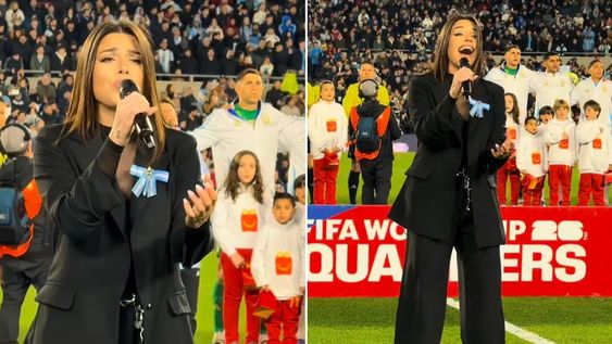 Euge Quevedo asumió el desafío de interpretar el Himno Nacional a capela en la última presentación de Lionel Messi en el país. Euge Quevedo asumió el desafío de interpretar el Himno Nacional a capela en la última presentación de Lionel Messi en el país.