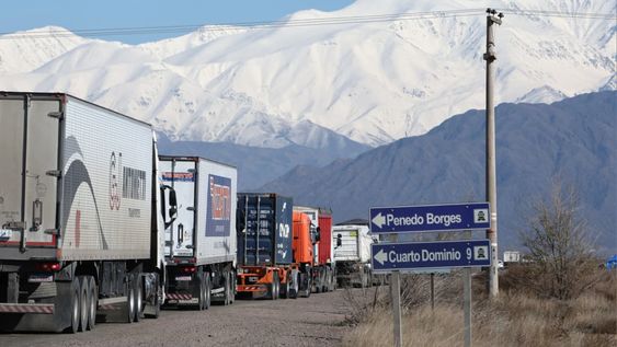 Ruta 7 en Mendoza. Archivo