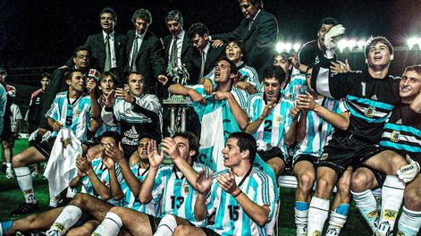 El entrenador de la Selección Argentina jugó la final del torneo Esperanzas de Toulon ante Francia.