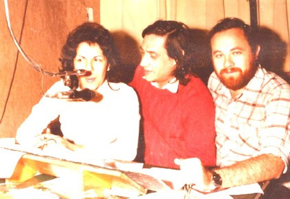 Gloria, junto a Jorge Sosa. Una dupla especial. 