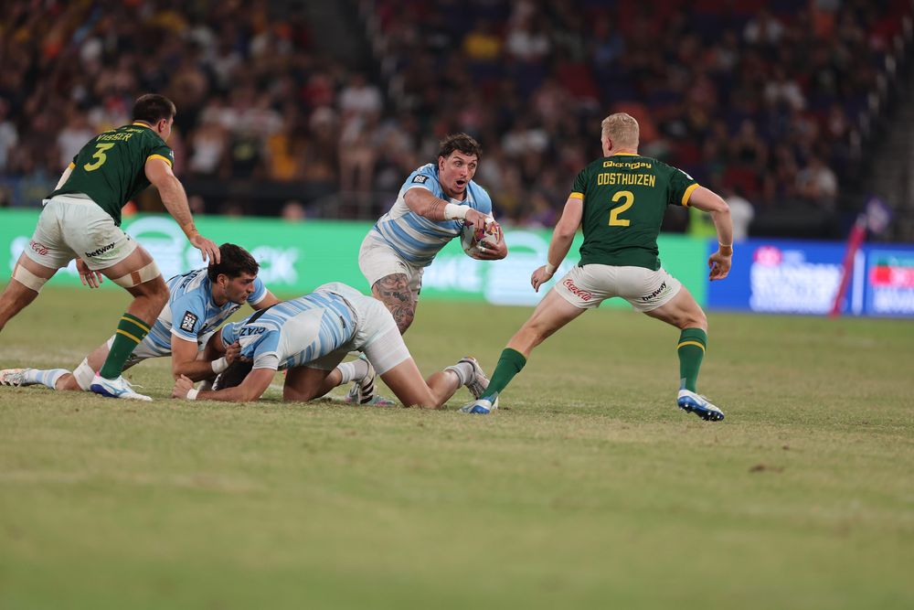Una entretenida final del Seven de Rugby de Hong Kong protagonizaron Argentina y Sudáfrica