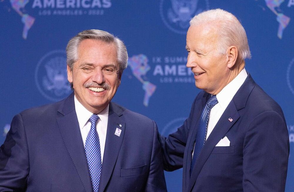 Fernández y Biden. (Presidencia/Télam)