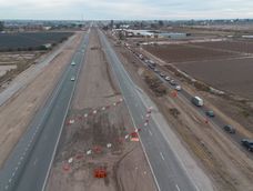 Obras en el Acceso Este, tramo Maipú