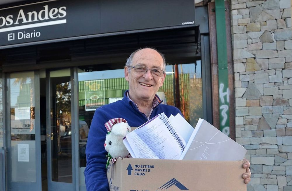 Corresponsal. En la Agencia de San Rafael. Carlos Simón se jubiló hace dos años.