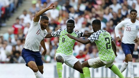 Nigeria, rival de Argentina, cayó ante Inglaterra en Wembley