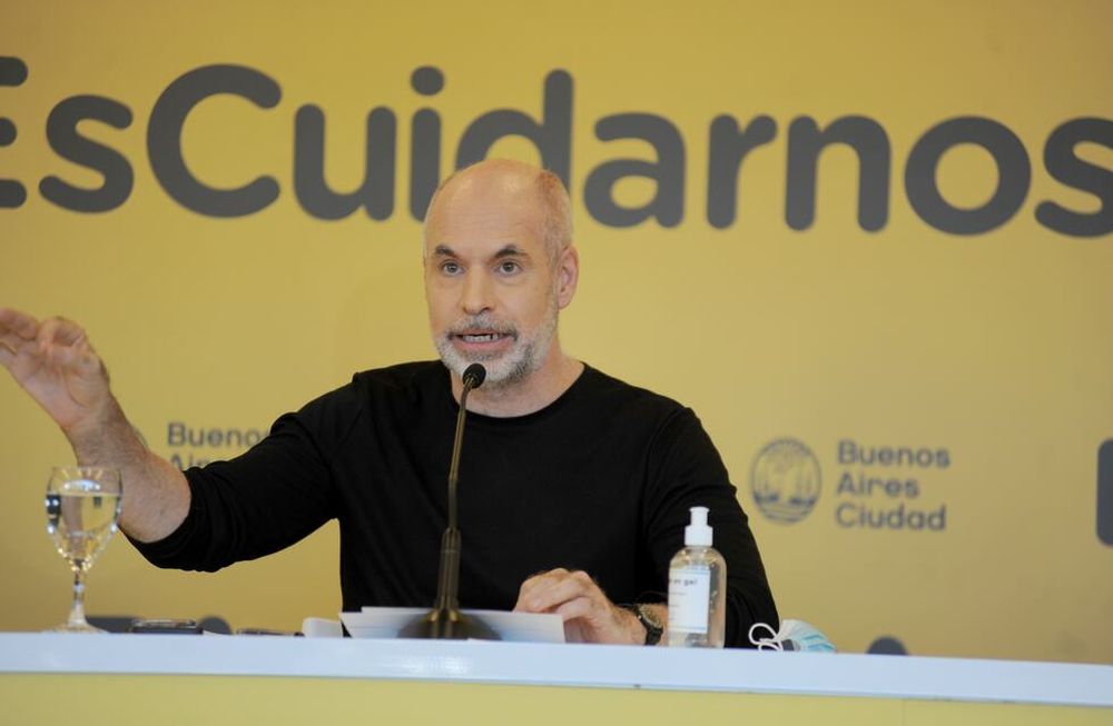 Horacio Rodriguez Larreta explicó sus razones para no adherir al pacto fiscal que firmaron los gobernadores con el Ejecutivo. Foto Federico Lopez Claro