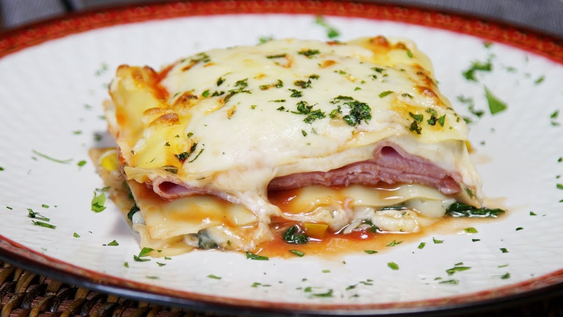 lasana de jamon y queso: la receta mas deliciosa y facil, ideal para una cena familiar