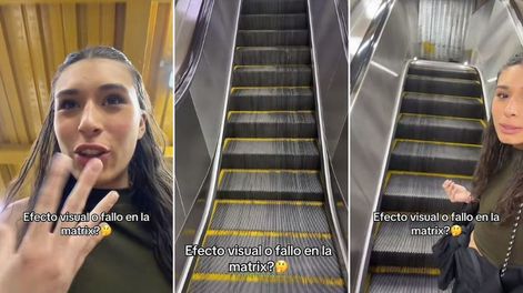 El video viral que generó fuertes comentarios hacia una influencer por desconocer una función de las escaleras mecánicas.&nbsp;