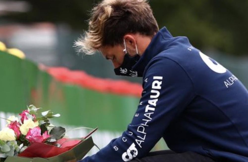 Gasly homenajeó a Hubert en Bélgica