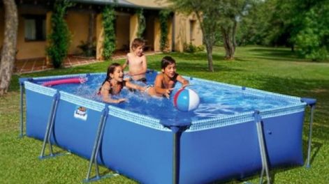 Las piletas de lona e inflables son una excelente alternativa para el verano.