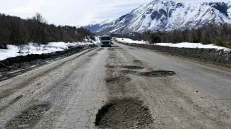 El estado de la ruta 40 en la Patagonia