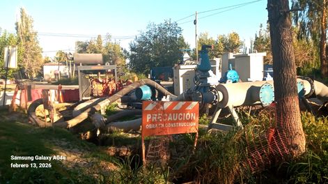 Riesgo. Vista del colector Humberto Primo que colapsó, en calle 2 de Mayo y Severo del Castillo, Los Corralitos.