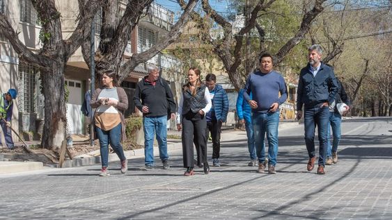 Ulpiano Suarez recorrió trabajos viales en la Quinta Sección