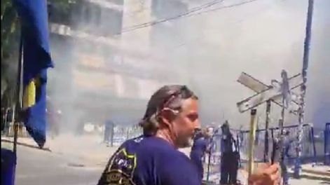 Incendio en la cancha de Boca.