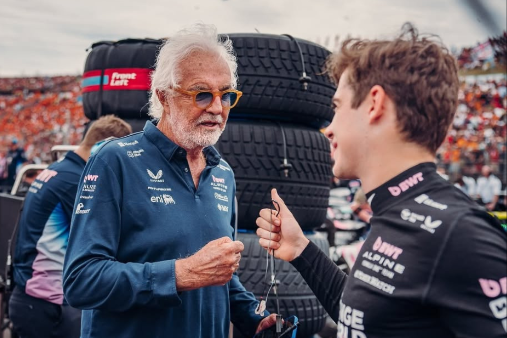 Flavio Briatore en Franco Colapinto