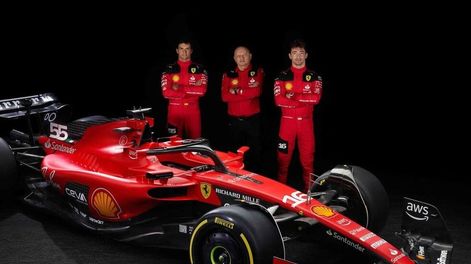 El nuevo monoplaza de Ferrari para la temporada 2023. En él correrán Sainz y Leclerc. / Scuderia Ferrari