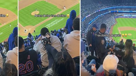 Nueva York :arrestan a una mujer por acosar a un joven en un estadio y el video se vuelve viral