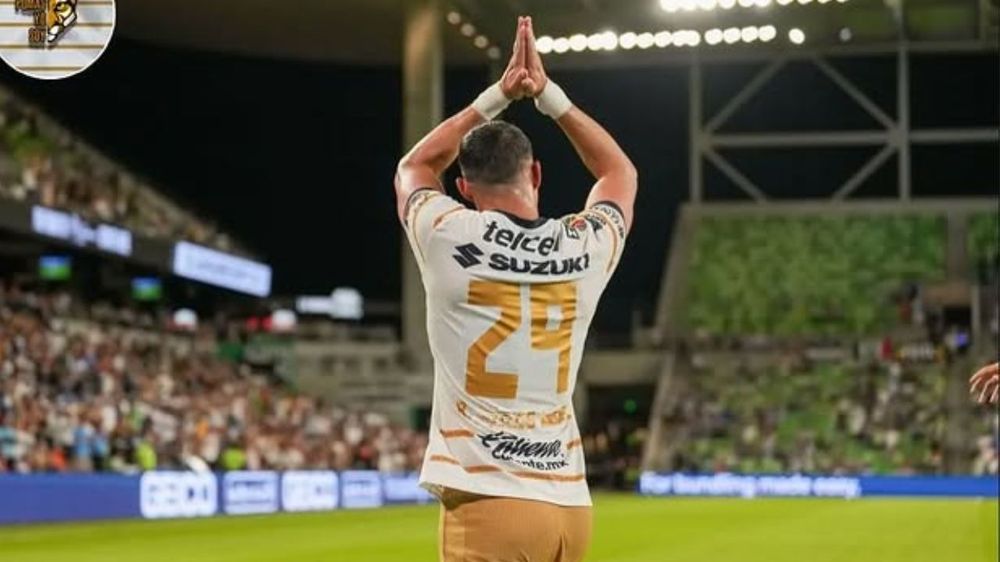 Nacionalizado mexicano, el delantero se despidió del club Pumas.
