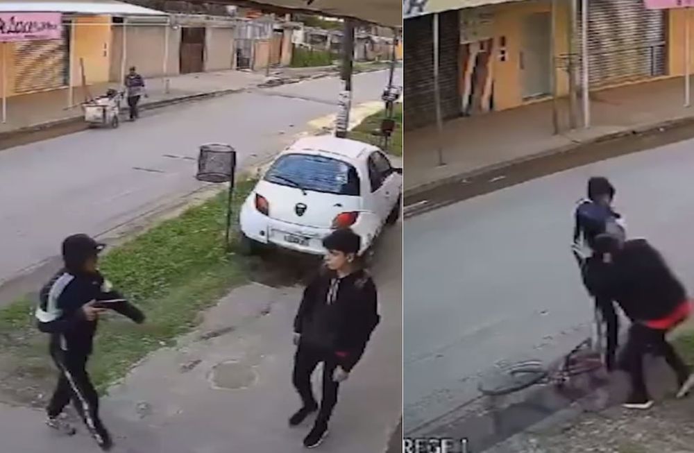 Según el medio El Bonaerense, el ladrón acostumbra a asaltar a estudiantes de escuela primarias y secundarias para robarles sus celulares. Foto: Captura Video.