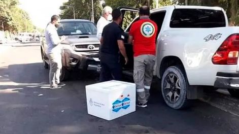 La camioneta de Ricardo Cardozo impactó de frente contra una Toyota Hilux. Foto: Gentileza