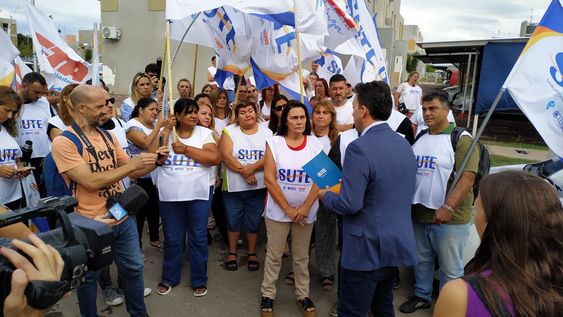 Manifestación del Sute en el inicio del ciclo lectivo. 
