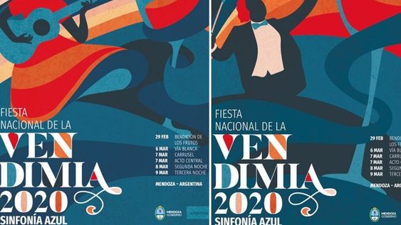 Esta fue la gráfica elegida para promocionar la Vendimia 2020. Este año deberá ser todo pensado en formato digital y audiovisual. / archivo