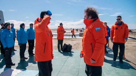 Javier Milei, en su visita a la Antártida en 2024. (archivo)